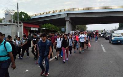 Caravana migrante del s bado salen migrantes de Tapachula a